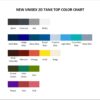 tank top color chart - 200 Stab Wounds Merch